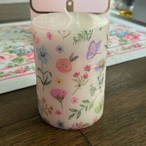 Decorated 4 inch pillar candle